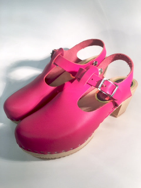 T strap clogs clearance