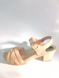Milly Mid Heeled Clog (Natural Sole)