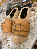 NEW  Stud Open Toe Mule NEW