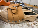 NEW  Stud Open Toe Mule NEW